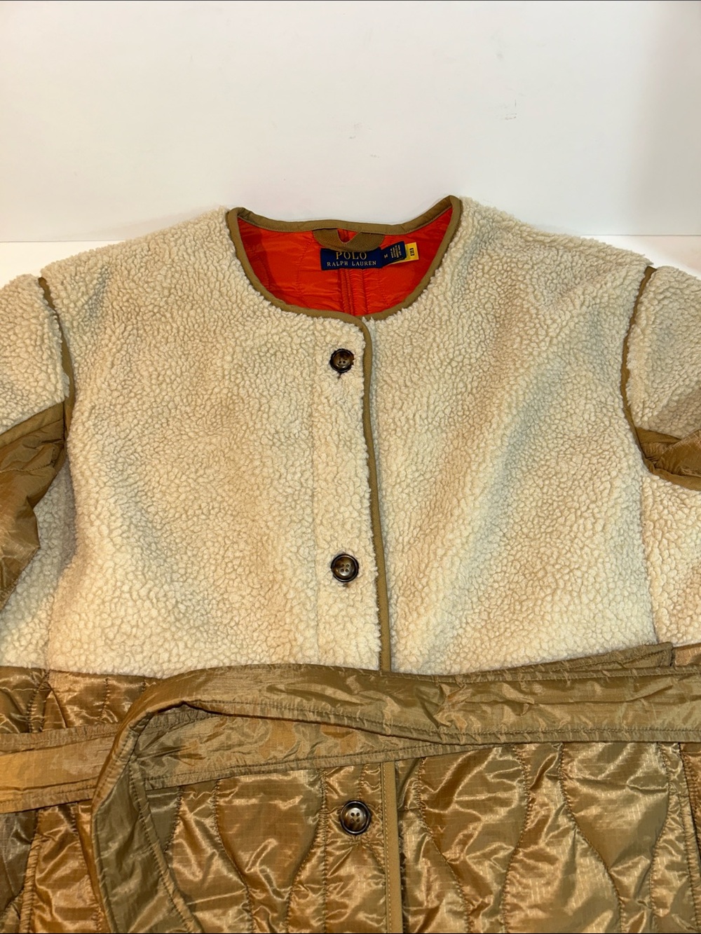 Polo Ralph Lauren Water-Repellent Belted Hybrid Liber Coat - Picture 6 of 16